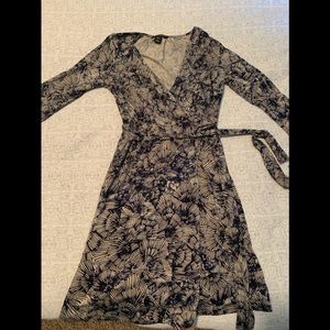 Banana Republic Palms Wrap Dress